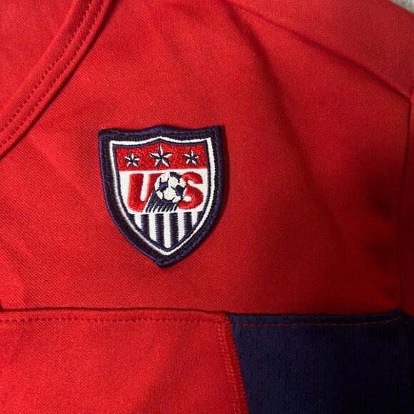 VINTAGE Nike USA National Soccer Team Jersey Women S Red Navy Dri-FIT Retro - Picture 10 of 11